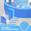 PAWTNERS FOLDABLE DOG POOL SPRINKLER RGB LED LIGHT 72" COLLAPSIBLE - BLUE - Like New