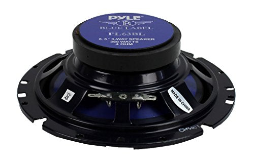 PYLE PL63BL 6.5" 360 WATTS 3-WAY CAR AUDIO COAXIAL SPEAKERS PAIR - BLUE - Like New