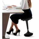 UNCAGED ERGONOMICS WOBBLE STOOL DESK FLEXIBLE SEATING ADJUSTABLE OFFICE - BLACK - Like New