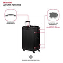 SWISSGEAR HARDSIDE EXPANDABLE LUGGAGE WITH SPINNER WHEELS CARRY-ON 18" - BLACK - Like New