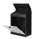 YOOCABINET LARGE MAILBOX PARCEL DELIVERY BOXES GALVANIZED STEEL BG006B - BLACK - Like New