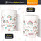CHARCY 9OZ STAINLESS STEEL VACUUM INSULATED KIDS FOOD JAR - WHITE RAINBOW - Like New
