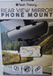 TECH THEORY REAR VIEW MIRROR PHONE MOUNT HANDS FREE DURABLE STABLE FIRM - BLACK Like New