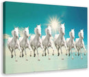 XOOPIT SEVEN LUCKY RUNNING WILD HORSES WALL ART ANIMAL CANVAS POSTER 12X18INCH - Brand New
