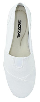 Soda OBJI Women Fashion Flat Slip On Canvas Loafers Gel Foam Insoles, Size 7 - Brand New
