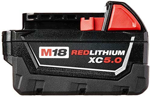 MILWAUKEE 48-11-1850 M18 REDLITHIUM 5.0AH BAT PACK - BLACK - Like New