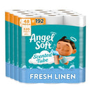 Angel Soft Toilet Paper with Fresh Linen Scented Tube, 48 Mega Rolls - Brand New