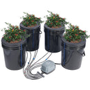 VEVOR DWC HYDROPONICS GROW SYSTEM WITH TOP DRIP KIT EHW0004C-DR - BLACK - Like New