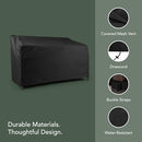 COVERMATES ULTIMA OUTDOOR SOFA COVER 88"W x 40"D x 36" H ALL SEASON BLACK - Like New