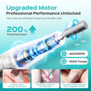 COSLUS ELECTRIC NAIL DRILL PROFESSIONAL: CHARGING, NAIL FILE WITH STAND - WHITE - Like New