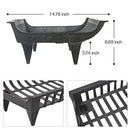 hykolity 30 in. Cast Iron Fireplace Grate, Heavy Duty Fire Grates