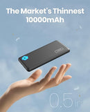 INIU Portable Charger Slimmest 10000mAh 5V/3A Power Bank High-Speed - Black Like New