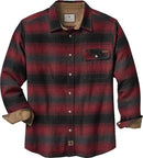 LEGENDARY WHITETAIL MENS LONG SLEEVE 100% COTTON FLANNEL LARGE - RED PLAID - Brand New