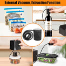 VICOUYI 4-IN-1 ELECTRIC MASON JAR VACUUM SEALER WITH EXTERNAL ASSEMBLY - BLACK Like New