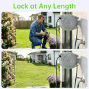 PATOOLIO RETRACTABLE GARDEN HOSE REEL 5/8 IN X 100 FT, H85 - GRAY - Like New
