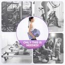 ROSSEMIA PILATES BOARD PORTABLE PILATES REFORMER EQUIPMENT WITH TIMER - PURPLE - Like New