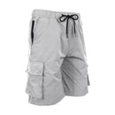 JUMP START MEN'S MOISTURE WICKING QUICK DRY CARGO SHORTS - SIZE S - GRAY - Brand New