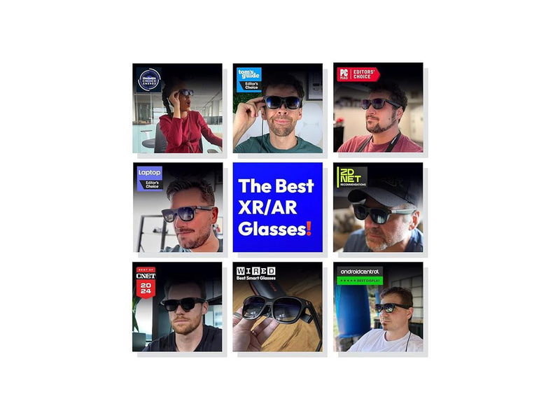 VITURE Pro XR/AR Glasses, 135" 120Hz 1000Nits Display, Harman Audio, Myopia