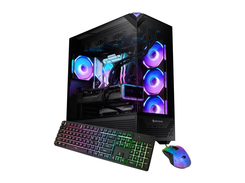 iBUYPOWER Element 9 Pro Black Gaming PC Desktop - Intel Core Ultra 7 265KF -