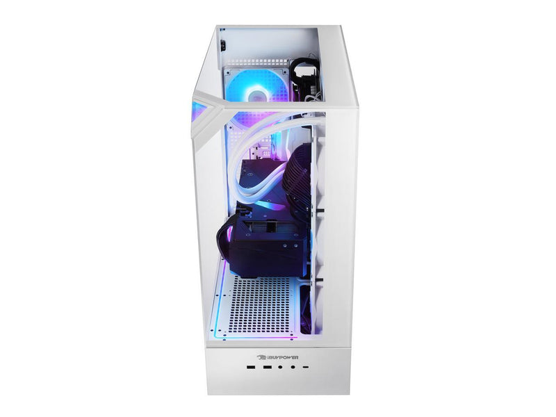iBUYPOWER Element 9 White Gaming PC Desktop - AMD Ryzen 7 7800X3D - NVIDIA