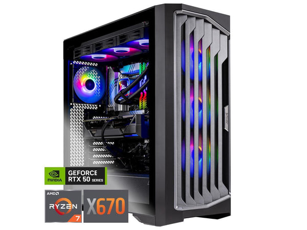 Skytech Legacy Gaming PC Desktop, Ryzen 7 9800X3D 4.7 GHz (5.2 GHz Turbo), X670