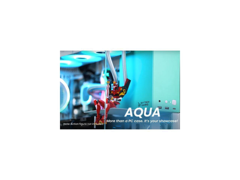 Skytech Gaming Aqua Desktop PC, Ryzen 7 7700X 4.5 GHz (5.4GHz), NVIDIA RTX 5060,