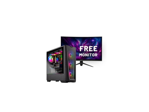 Skytech Gaming Eclipse Lite Desktop PC, Ryzen 7 7800X3D 4.2 GHz (5GHz), AMD RX