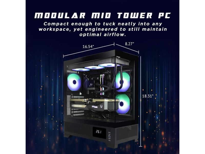 ZOTAC Gaming MEK AI-Enhanced Gaming PC MEK5080A9700XBG5V1N - AMD Ryzen 7 9700X