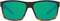 Costa Del Mar Slack Tide Sunglasses - Copper Green/ Matte Black/Shiny Tortoise Like New