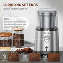 SECURA ELECTRIC COFFEE GRINDER AND BLADE CG9701BA-UL - SILVER - Like New