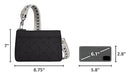 TRAVELON ANTI-THEFT BOHO CLUTCH CROSSBODY - BLACK - Brand New