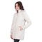 SPYDER WOMEN'S BOUNDLESS LONG HOODED PUFFER JACKET - LARGE- WHITE, SPFGM045 - Like New
