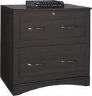 Realspace Pelingo 31”W Lateral 2-Drawer File Cabinet 891254 - Dark Gray Like New