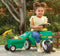 LITTLE TIKES TRACTOR & CART, FOOT-TO-FLOOR RIDE-ON, 1-5 YEARS - GREEN - Like New