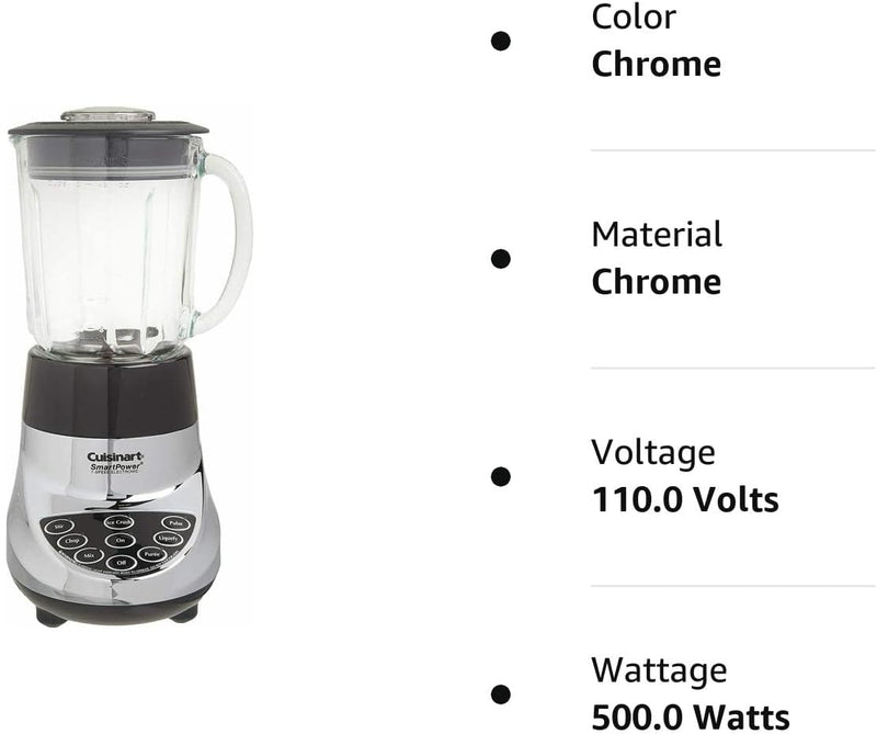 Cuisinart SPB-7CH SmartPower 40-Ounce 7-Speed Electronic Bar Blender, Chrome - Like New
