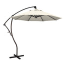 CALIFORNIA UMBRELLA 9' ROUND ALUMINUM CANTILEVER UMBRELLA CRANK LIFT - CANVAS - Like New
