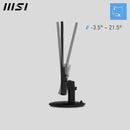 MSI PRO MP272L 27-INCH FHD OFFICE MONITOR, IPS PANEL, 100HZ REFRESH RATE - BLACK - Like New