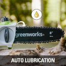 Greenworks 8" 6.5-Amp Corded Electric Pole Saw - Green Like New