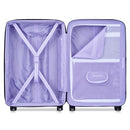 FLORENCE BY MILLS SPIN ME AWAY SPINNER WHEELS CHECKED-MEDIUM 24 INCH - LAVENDER - Brand New