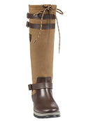 B01DJKQ3CG HORZE Crescendo Barron Tall Waterproof Boots Brown Size 6 - Brand New