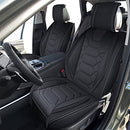 OASIS AUTO Custom Fit Seat Covers Full Set Waterproof Faux Leather Seat Black - Brand New