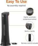 Amazon Basics Digital Tower Heater 28 Inch DQ3317 - BLACK Like New