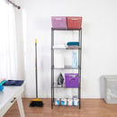 Home Basics Wire Shelving Storage Unit 5 Tier - Black - Like New