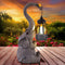 ILLUMINEW Solar Outdoor Garden Decor Elephant Statues - Gray - Scratch & Dent
