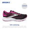 Brooks Women's Trace 2 Neutral Running Shoe Black/Festival Fuchsia/Pink Flambe - Like New