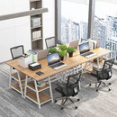 Trestle Desk with 2 Shelves Soges 47 inches Reversible Storage Desk - Brown - Brand New