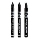 Molotow Liquid Chrome Marker (with Special Ink for Real Mirror Effect) 3 Items - Brand New