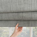Sun Zero Seraphina Textured Total Blackout Cordless Roman Shade 35"x64" - Gray - Brand New