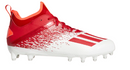 FW4085 Adidas Adizero Scorch Men's Football Cleats White/Red 10.5 Like New