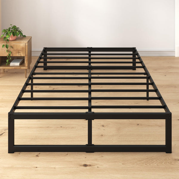 Zinus ABEL 14 Inch Platform Bed Frame Steel Slat Support OLB-QLSP-14KS - Black - Like New